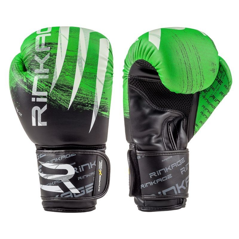 Rinkage Blast  gants d'entraînement boxe Color  Blanc-Noir Size 12 OZ