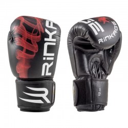 Rinkage Mysterium Gants de boxe Color  Noir-Rouge Size 12 OZ