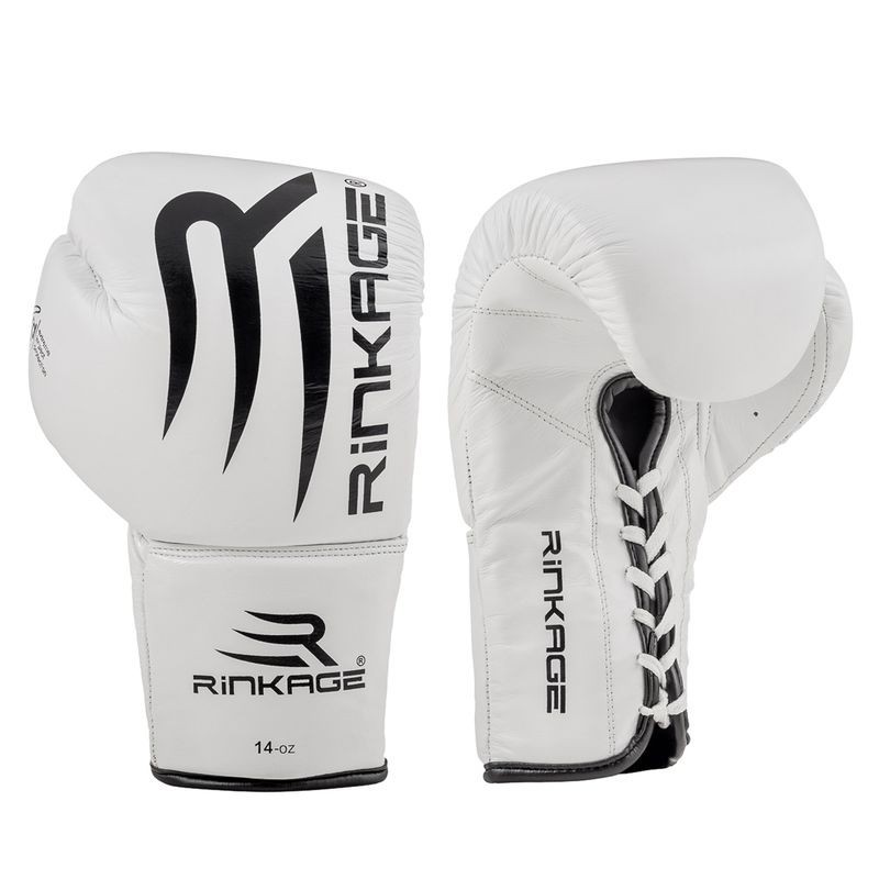 Rinkage Mars Gants de boxe Color  Blanc Size 14 OZ