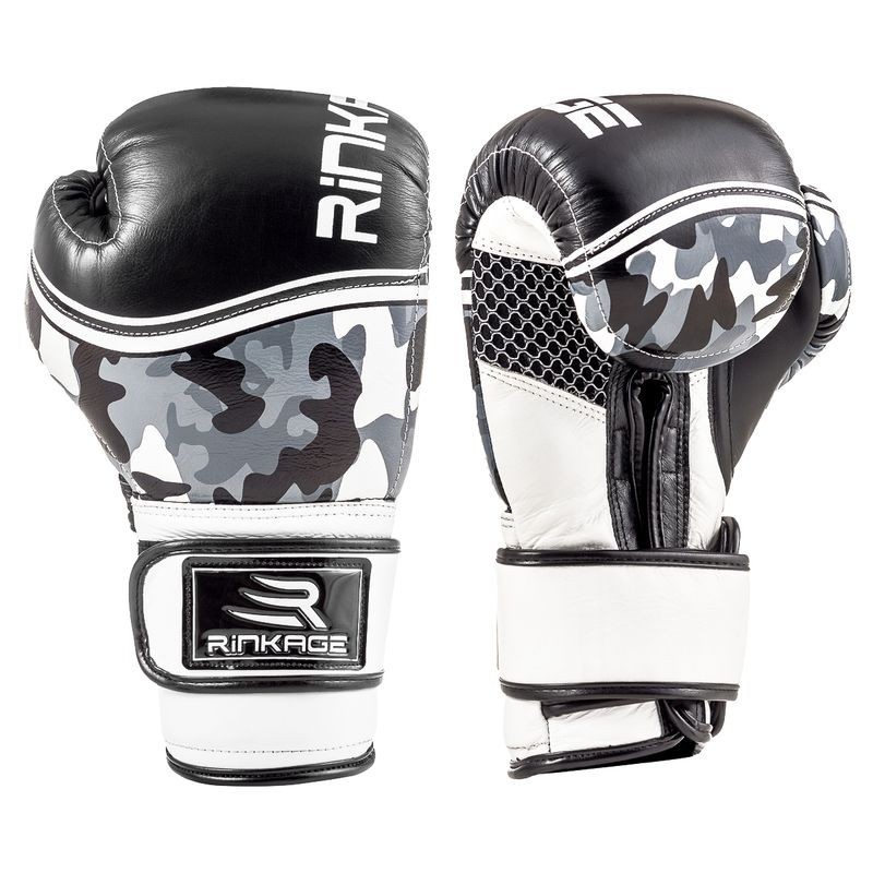 Rinkage Patrol Gants de boxe Color Camo Gris Size 14 OZ