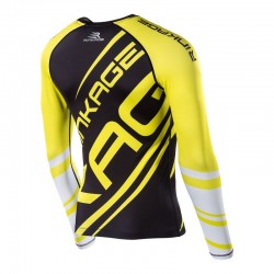 Rinkage Claws Rasguard manches longues Color Rouge-Blanc Size L