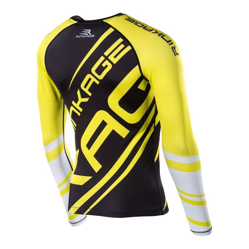 Rinkage Claws Rasguard manches longues Color Rouge-Blanc Size L