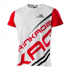 Rinkage Claws Tee shirt coton col rond Color Rouge-Blanc Size S