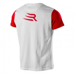 Rinkage Claws Tee shirt coton col rond Color Rouge-Blanc Size S