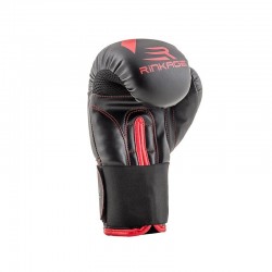 Rinkage Rise Gant de boxe enfant Color  Noir-Rouge Size 4 OZ