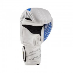 Rinkage Blast  gants d'entraînement boxe Color  Blanc-Bleu Size 14 OZ